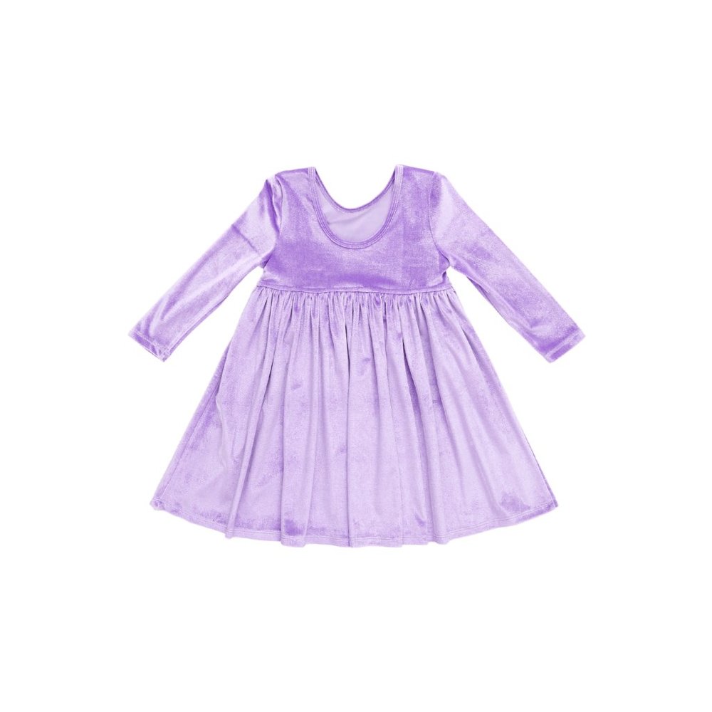 Pink Chicken Velour Steph Dress in Lavender - Picture 2 of 3